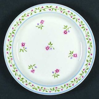 Sakura Plain And Fancy Salad Plate, Fine China Dinnerware   Pink&Lavender Flower