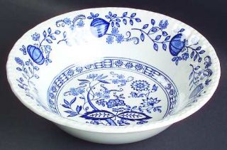 Wedgwood Blue Heritage Coupe Cereal Bowl, Fine China Dinnerware   Blue Onion Des