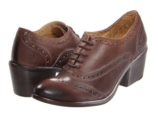 Frye Maggie Perf Wingtip Womens Lace Up Wing Tip Shoes (Brown)
