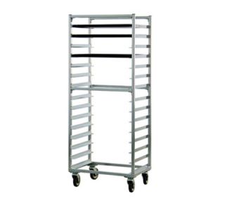 New Age Mobile Full Height Pan Rack w/ Open Sides & (15)18x26 in Pan Capacity, Aluminum