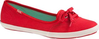 Womens Keds Teacup CVO Canvas   Red Canvas Casual Shoes