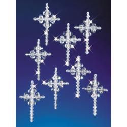 Crystal Crosses Holiday Beaded Ornament Kit