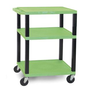 H. Wilson Tuffy Green Utility Cart   3 Shelves   34H   3 Shelves; With Electric