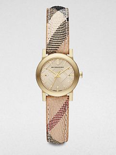 Burberry Goldtone Stainless Steel Round Watch/26MM   Gold 