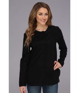 Calvin Klein Jeans L/S Clean Pocket Shirt Womens Long Sleeve Pullover (Black)