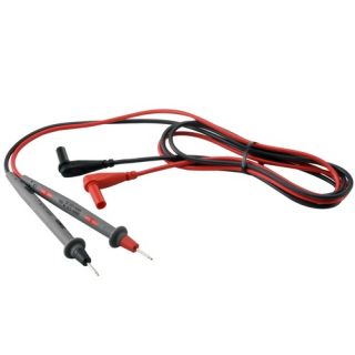 Fluke TL71 Premium Silicone Insulated Test Lead Set with Right Angle Plugs One Pair (Red, Black)