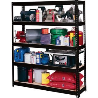 Edsal Ultra Rack   5 Shelf, 60in.W x 18in.D x 72in.H, Model# UR 60BLK