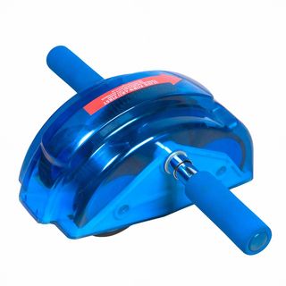 Purathletics Ab roller (BlueIncludes Workout chartSlip resistant Yes4 wheel design of stability Spring coiled wheels for safetyRemovable handlesHelps strengthen your overall core, building muscle firmness and flattening the tummy Plastic, cushion/paddin