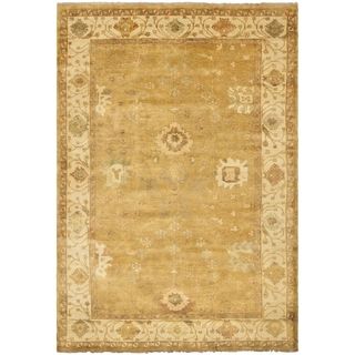 Safavieh Hand knotted Oushak Gold/ Ivory Wool Rug (8 X 10)