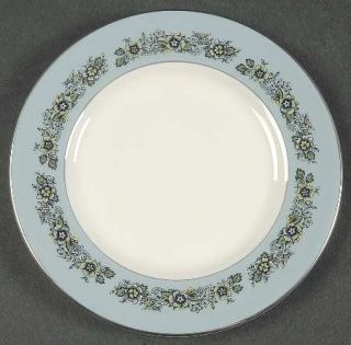 Royal Doulton Harmony Bread & Butter Plate, Fine China Dinnerware   Blue Band, B