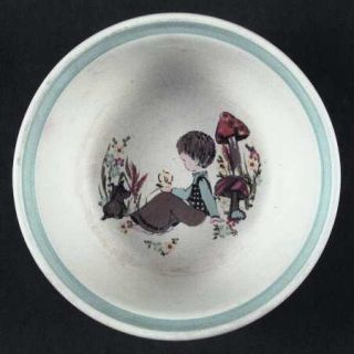 Denby Langley Dream Weavers (Blue) Childs Bowl, Fine China Dinnerware   Child,