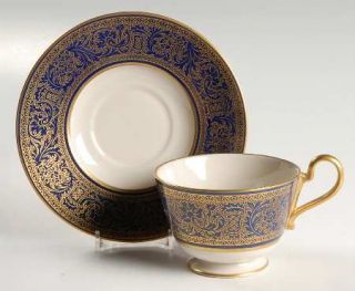 Franciscan Renaissance Royal Footed Cup & Saucer Set, Fine China Dinnerware   Go