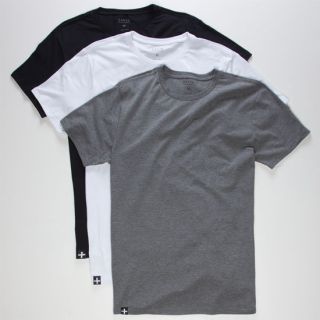 3 Pack Mens T Shirts Multi In Sizes X Large, Small, Large, Medium For Men