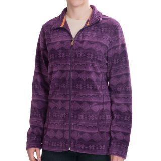 Woolrich Printed Andes Jacket   Fleece (For Women)   EGGPLANT (S )