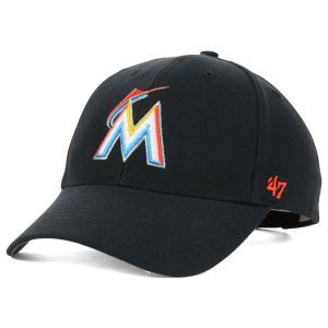 Miami Marlins 47 Brand MLB MVP Curved Cap