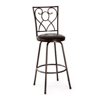 Hillsdale Bellesol Swivel Counter/Bar Stool with Nested Leg   Brown   5253 830