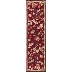 Hand hooked Red Tarouba Wool Rug (26 X 4)