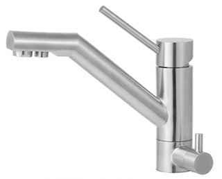 Alfi Brand AB2040BSS Kitchen Faucet, w/Built In Water Dispenser Solid Brushed Stainless Steel
