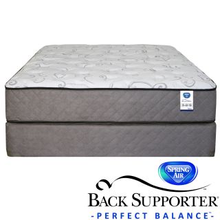 Spring Air Back Supporter Bardwell Plush California King size Mattress Set (California kingSet includes Mattress, foundationFirst layer Quilted top has dacron fiber, 0.75 inch soft foamSecond layer 0.375 inch memory foam on top of an ergonomically zone