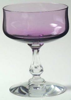 Fostoria Distinction Plum Champagne/Tall Sherbet   Stem #6125, Purple  Bowl