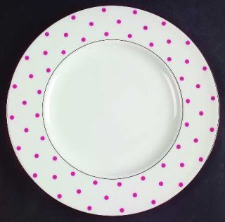 Lenox China Larabee Road Pink Accent Luncheon Plate, Fine China Dinnerware   Kat