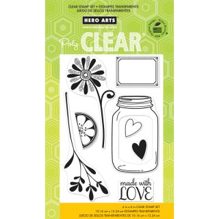 Hero Arts Clear Stamps 4x6 Sheet love Jar