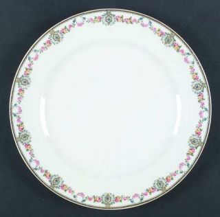 Charles Ahrenfeldt Ahr277 Dinner Plate, Fine China Dinnerware   Pink&Yellow Flor
