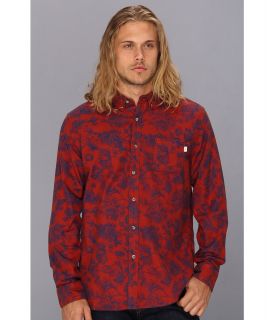 Obey Westley L/S Shirt Mens Long Sleeve Button Up (Red)