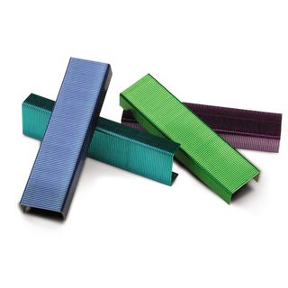 Swingline 1/4 inch Leg Length 105 Colored Staples/strip (pack Of 2000) (Assorted color staples; colors may varyModel SWI35121Dimensions 2 inches high x 2.2 inches long x 0.7 inch thick Pack of 2000 staples each order )