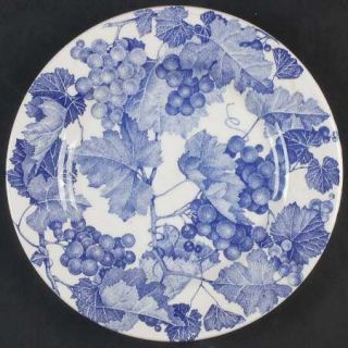 Windsor & Browne Wib5 Salad Plate, Fine China Dinnerware   Blue Grapes And Leave
