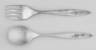 Oneida Morning Rose (Silverplate, 1960) 2 Pc Baby Set (BF, BS)   Silverplate, 19