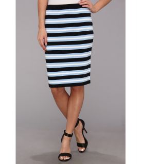 Calvin Klein Multi Color Striped Knit Skirt Womens Skirt (Navy)