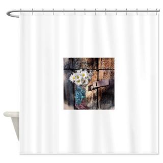  daisy country cowboy boots Shower Curtain  Use code FREECART at Checkout