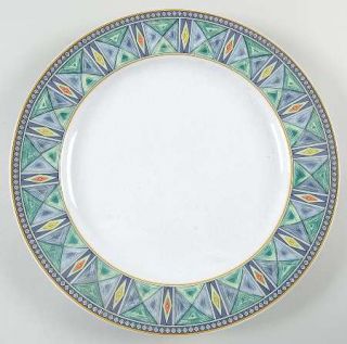 Studio Nova Tresor 12 Chop Plate/Round Platter, Fine China Dinnerware   Blue &