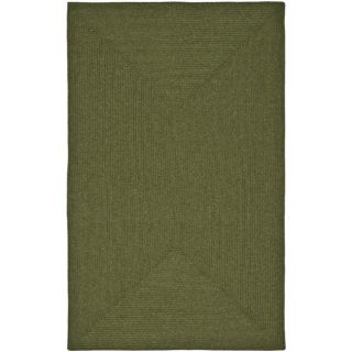 Hand woven Country Living Reversible Green Braided Rug (5 X 8)