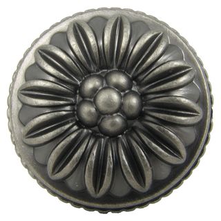 Stone Mill Hardware Dahlia Weathered Nickel Cabinet Knobs (case Of 25) (ZincDimensions 1.375 inches in diameter x 1.25 inches deep)