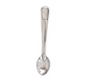 Browne Foodservice 11 in Perforated Heavy Stainless Serving Spoon w/ Mirror Finish