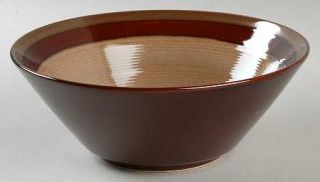 Sango Carousel Brown Soup/Cereal Bowl, Fine China Dinnerware   Red&Brown Band Ed