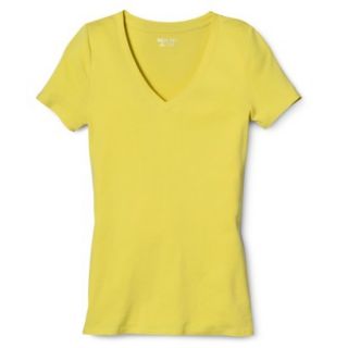 Womens Ultimate V Neck Tee   Chipper Yellow   XS
