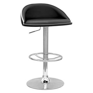 Chintaly Mansfield Adjustable Swivel Bar Stool   0388 AS BLK