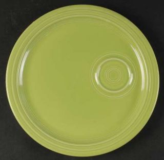 Homer Laughlin  Fiesta Chartreuse (Newer) Snack Plate, Fine China Dinnerware   C