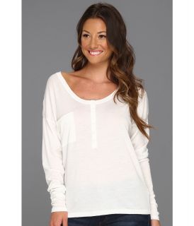 Alternative Apparel Brooke Henley Womens T Shirt (White)