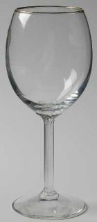 Crystal Clear Expressions Gold Water Goblet   Gold Trim