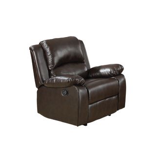Boston Casual Brown Pillow Arms Recliner