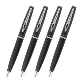 Paper Mate Professional Series Lexicon Granite Ct Ball Point Pens (set Of 4) (Black Point Type Medium Tip Type Conical Grip Type Smooth Visible Ink Supply No Refillable Yes Retractable Yes Pocket Clip YesSize 5.5 inches Materials Plastic, metal  
