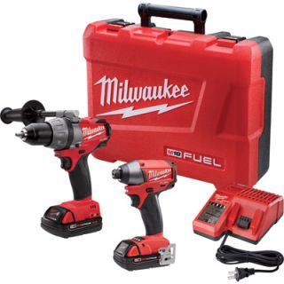 Milwaukee M18 Fuel Cordless 1/2in. Drill/Driver and 1/4in. Hex Impact Driver