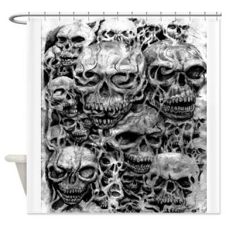  skulls dark ink Shower Curtain  Use code FREECART at Checkout