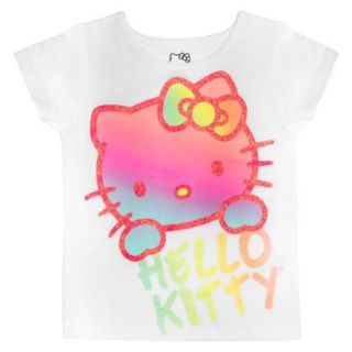 Hello Kitty Infant Toddler Girls Short Sleeve Tee   White 18 M