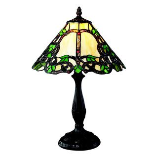 Z lite 1 light Multicolor Tiffany style Bronze Table Lamp