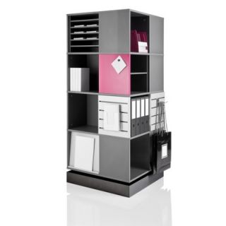 Empire Office Solutions Moll Spin and Store 4 Tier Carousel Shelving Unit 41745